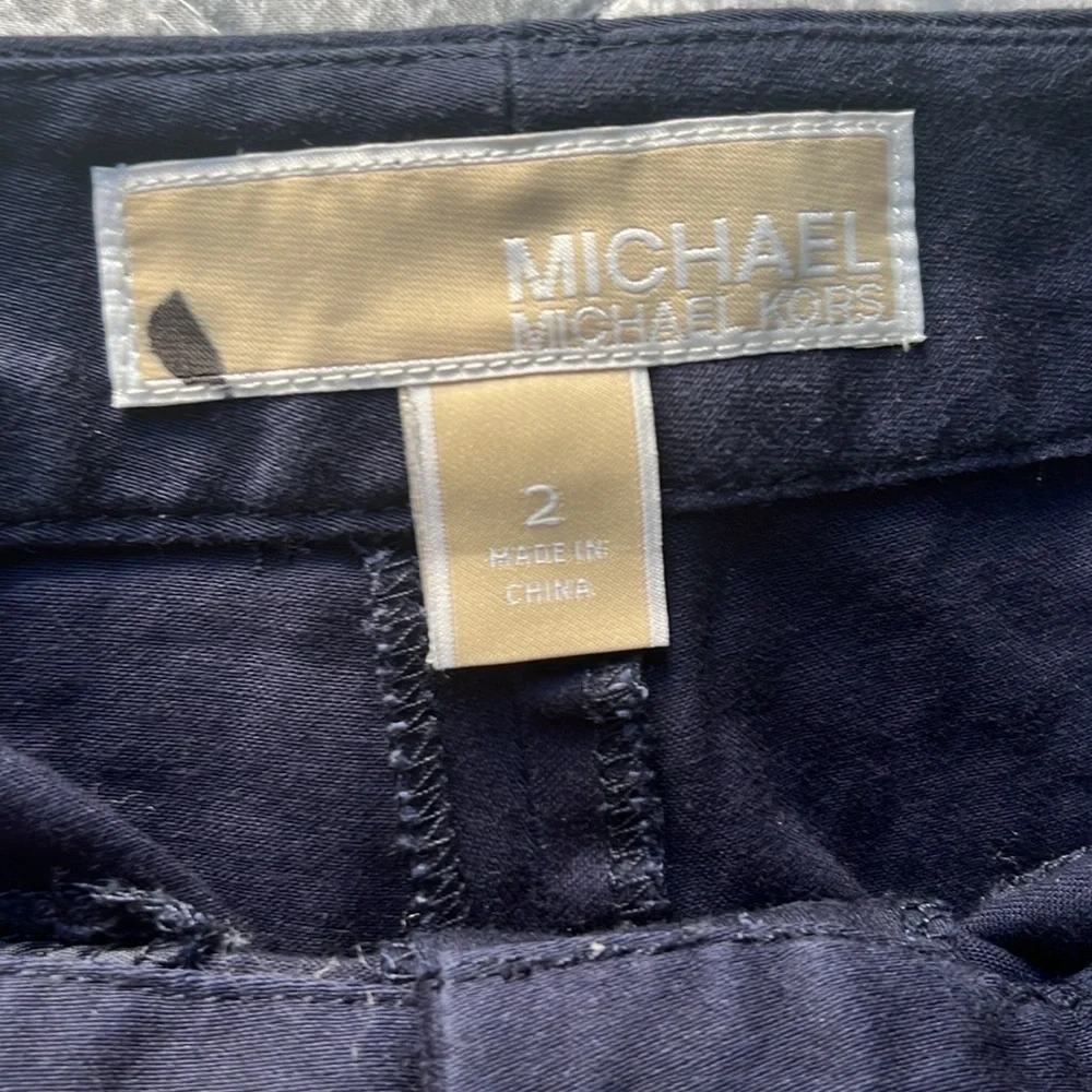 Michael Kors• Bermuda Navy Blue Women Shorts, Sz 2